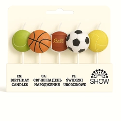 Sports birthday candles - perfect for active birthday boys and girls