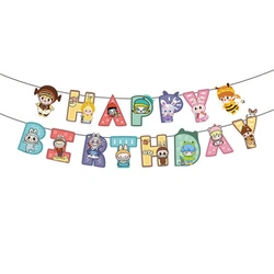 HAPPY BIRTHDAY Paper Garland with Labubu Characters