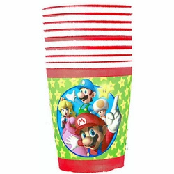 Super Mario paper cups - 10 pieces