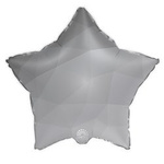 Hvězda ze stříbrné fólie s gradientem 18" (45 cm).)