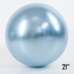 Balloon 21" CHROME,  Light Blue (1 pcs.)