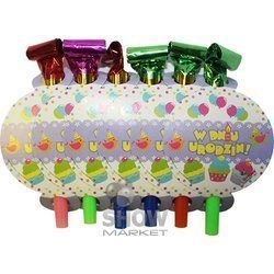 Trumpets-Whistles large birthday party. Cookies (10 pcs.)