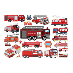 Tattoos for kids - Fire Team in Action! (1 pc)