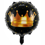 Fóliový balónek Gold Crown 18" (45 cm).)