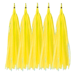 Ogon do balonów Żółty, Tassel (5szt)