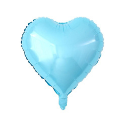 Серце з синьої фольги 18" (45 см).)
