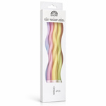 Skręcane świeczki urodzinowe pastelowe – mix kolorów, 6 sztuk | Dekoracja tortu