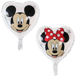 Balónek Minnie White Heart 18" (45 cm).)
