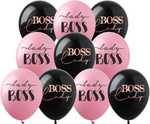 Balony gumowe z nadrukiem LADY BOSS (10 szt.)