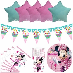 Zestaw Urodzinowy Minnie Mouse – Dekoracje na Przyjęcie (46 elementów)