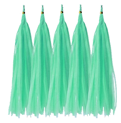Balloon Tail Mint, Tassel (5pcs)