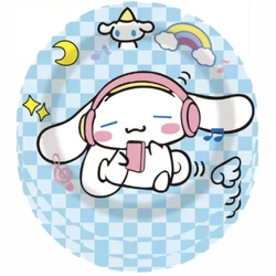 Paper plates with Kuromi - 10 pcs.