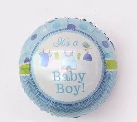 Фольгована кулька Baby Boy 18" (45 см).)