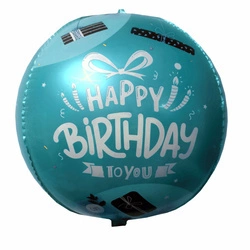 Balon foliowy 4D Happy Birthday (45cm)