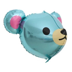 Balon Foliowy 3D Miś Niebieski (58cm*55cm)