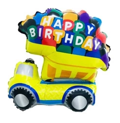 Balon Foliowy Ciężarówka Happy Birthday (72cm*60cm)