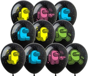 Printed rubber balloons Cosmos. AMONG US (10 pcs.)