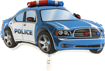 Fóliový balónek Policejní auto, Grabo