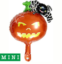 Mini Halloween fóliový balónek Spider & Pumpkin