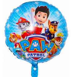 Fóliový balónek Psi Patrol o průměru 18" (45 cm).)