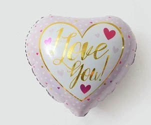 I Love You 18" (45cm) foil balloon.)