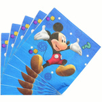Papírové ubrousky Mickey Mouse - 20 ks., 17 x 17 cm