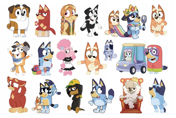 Dětské tetování Bluey dog (1 ks)