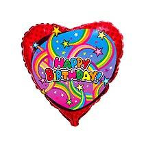 Fóliový balónek Happy Birthday 18" (45 cm), FLEXMETAL™