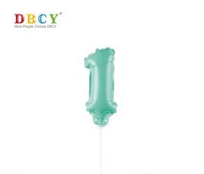 Number balloon on a stick "1"