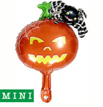 Mini Halloween fóliový balónek Spider & Pumpkin