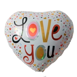 Balon foliowy Serce Love You 18" (45cm.)