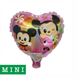 Mini Mickey and Minnie Foil Balloon 27 cm.