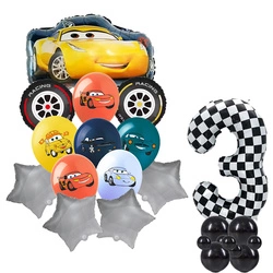 Balloon Set 3 Cars Foil and Rubber Balloons with Printing