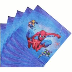 Spider-Man paper napkins - 20 pcs., 17 x 17 cm