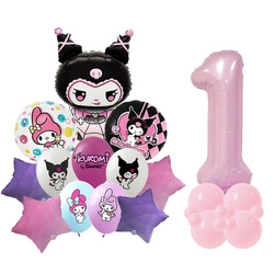 Set of 1 Kuromi Foil and Rubber Printed Balloons