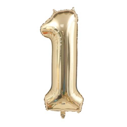 Foil Balloon Number "1" Champagne (100cm.)