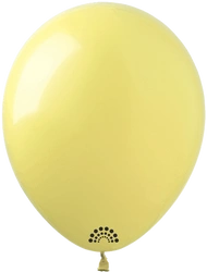 Premium SHOW 5 Inch Rubber Balloons, Macaron Yellow (021)