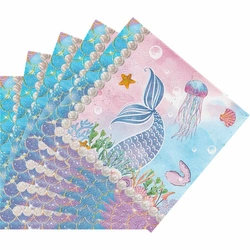 Paper napkins mermaid birthday decoration 20 pcs.