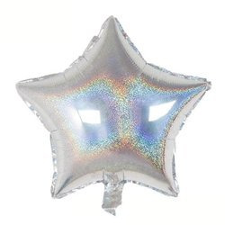 Зірка зі срібної фольги 18" (45см).)