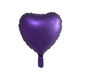 Foliové fialové srdce 18" (45cm).)