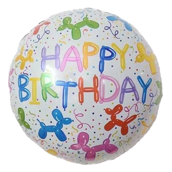 Balon foliowy Happy Birthday 18" (45cm.)