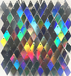 Duhové flitrové panely (30 cm * 30 cm)