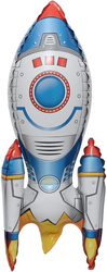 Fóliový balónek Rocket - barevný a zábavný - 40x65 cm
