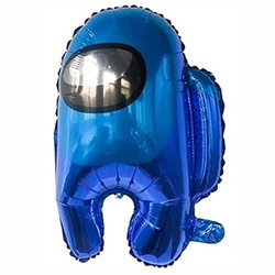 Fóliový balónek 55cm. Mezi USA, Human Blue