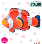 Balon Foliowy Złota Rybka Nemo (70cm*89cm)