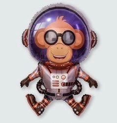 Balon Foliowy Małpa Kosmonauta (66cm*92cm)