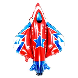 Foil balloon in the shape of an airplane 95x85 cm.