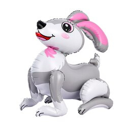 Фольгована кулька 3D Зайчик, що стоїть (60 см)