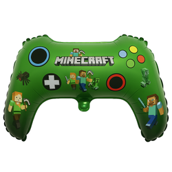 Foil balloon in the shape of a controller from the game Pixels 67 cm x 65 cm.