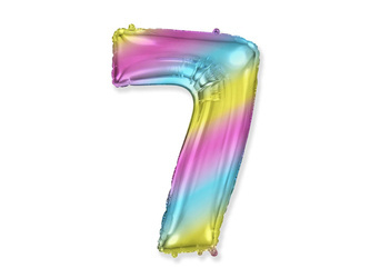 Фольгована повітряна кулька №7 Flexmetal, омбре (100см).)